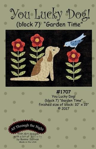  Block Of The Month - BOM Bonnie Sullivan - you lucky dog- block 7