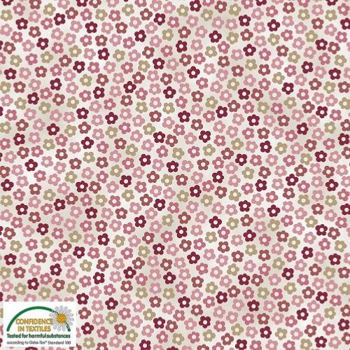 Tissu patchwork Petites fleurs roses - Basic Hannah 4512-458