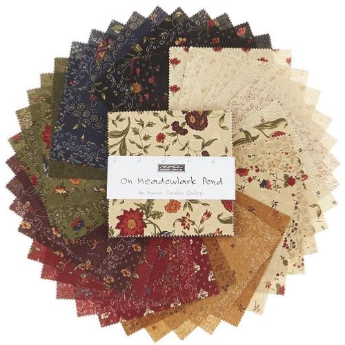 Charm Pack lot de 42 coupons Moda On Meadowlark Pond