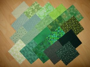 20 coupons  patchwork verts