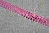 dentelle coton coloris rose au metre