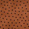 Tissu Flanelle Bonnie Sullivan - Pois noirs sur fond Orange - Maywood