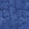  Tissu Patchwork Batik bleu - Feuilles